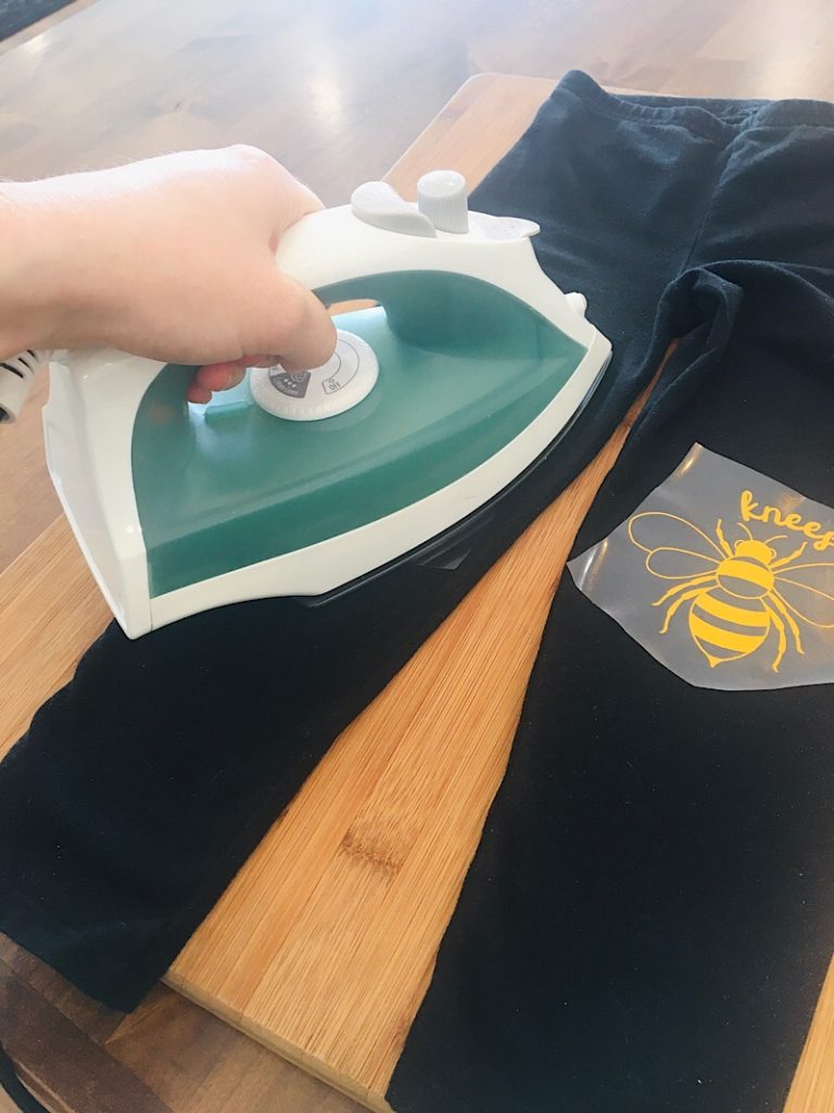 ironing on the vinyl