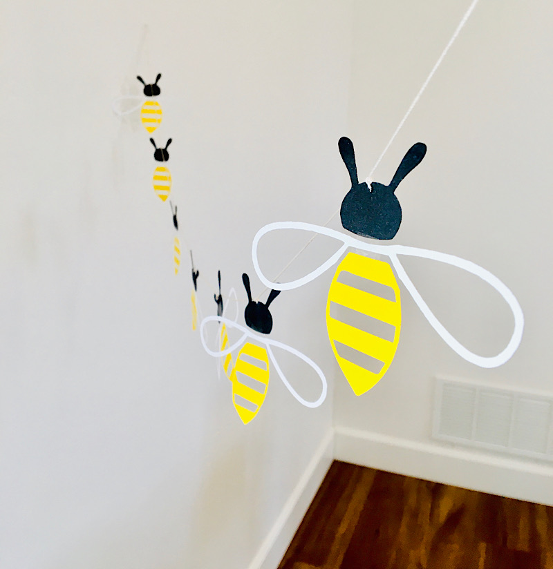 honey bee garland DIY 